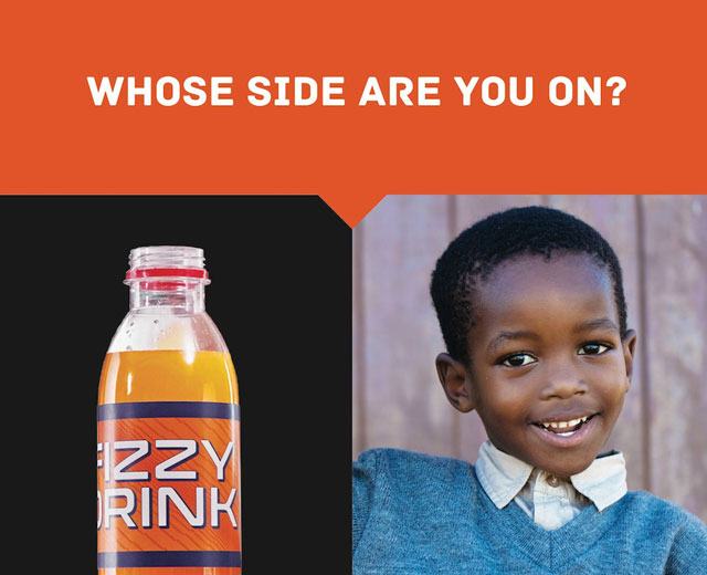 A print ad used to urge policymakers to prioritize the needs of the public and not the sugary beverage industry. Source: HEALA